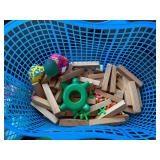 Mixed Preschool Toy Lot Fisher-Price Ernie Blocks Baskets Good