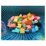 Mixed Preschool Toy Lot Fisher-Price Ernie Blocks Baskets Good