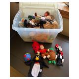 Mixed Plush Toy Lot Ty Beanie Babies Clifford Curious George Puppets