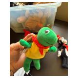 Mixed Plush Toy Lot Ty Beanie Babies Clifford Curious George Puppets