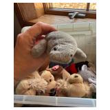 Mixed Plush Toy Lot Ty Beanie Babies Clifford Curious George Puppets