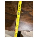 Pair Vintage Oak Dining Chairs Arts & Crafts Style 36in Mixed Cond