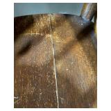 Pair Vintage Oak Dining Chairs Arts & Crafts Style 36in Mixed Cond