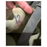 Insulated Chest Waders Rubber Bootfoot Green Size 12 Fair Condition