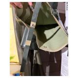 Insulated Chest Waders Rubber Bootfoot Green Size 12 Fair Condition