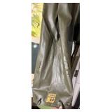 Hodgman Insulated Chest Waders Boot Foot Olive Green Vintage