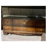 Lane Cedar Hope Chest Blanket Box Dark Wood Colonial Style Good