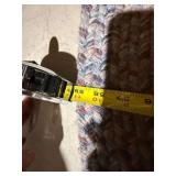 Oval Braided Area Rug Blue Rose Multicolor Approx 32x58 Good