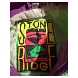 Vintage Stone Ridge Surf Neon Windbreaker Jacket Lot 2 Youth M 7