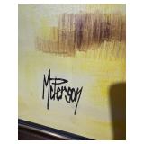 Signed Floral Still Life Canvas Painting Framed 40x50 Sunflowers