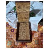 Antique WW2 Era Japanese Decor Lot Lacquer Fan Parasol Textile Figurines Box