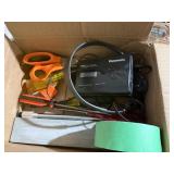 White 3-Tier Wire Shelving Unit w/ Tools Stereo Stapler & Supplies