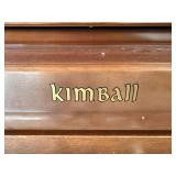 Kimball Console Upright Piano Walnut Finish w/ Bench & Lamp