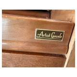 Kimball Console Upright Piano Walnut Finish w/ Bench & Lamp