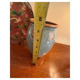 Naolo Thailand Vase & Floral Bird Decorative Tray 2 Pc Decor Lot