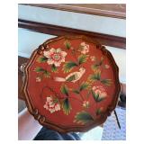 Naolo Thailand Vase & Floral Bird Decorative Tray 2 Pc Decor Lot