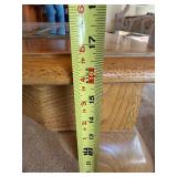 Traditional Wood Coffee Table w/ Glass Inset Top 41x41 Queen Anne