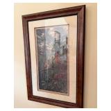 Bellamy Cardinal Framed Limited Edition Print 1992 Burl Wood Frame
