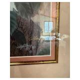 Bellamy Cardinal Framed Limited Edition Print 1992 Burl Wood Frame