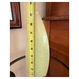 Metal Plant Stand Accent Table with Glass Top 28in Tall Good