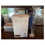 Mixed Crystal Glass Vase Lot Mikasa Lead Crystal 6 Pc Vintage