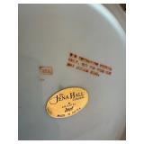 Vintage Decor Lot BLOCK Country Village Plates Floral Plate Wood Basket