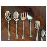 Vintage Interpur Japan Serving Utensils Lot 8 Pc Stainless Silverplate