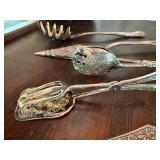 Vintage Interpur Japan Serving Utensils Lot 8 Pc Stainless Silverplate