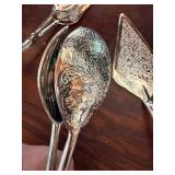 Vintage Interpur Japan Serving Utensils Lot 8 Pc Stainless Silverplate