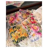 Vintage Lace Table Linen Lot Runner Doilies Coasters Ivory Decor