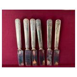 Vintage Rogers Silverplate Flatware Lot in Naken Chest w/ Server