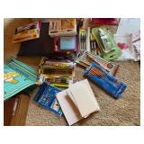 Large Mixed Stationery Office Supply Lot Cards Pens Valentine Craft