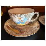 2 Vintage English Bone China Teacup Saucer Sets Royal Patrician