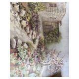 Limited Edition Garden Courtyard Art Print 87/195 Dated 1996 Rolled