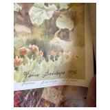 Limited Edition Garden Courtyard Art Print 87/195 Dated 1996 Rolled