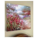 Lagom North Floral Garden Path Canvas Wall Art Large 24x24 Good