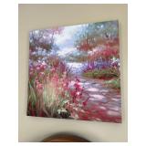 Lagom North Floral Garden Path Canvas Wall Art Large 24x24 Good