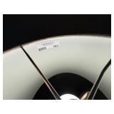 Wrought Iron Style Floor Lamp Scroll Arm Large Drum Shade 57in