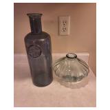 Decorative Glass Bottle & Jar Set - 100% Recycled Glass - Made in Spain