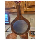 Wooden Bowls Set with Metal Bowls & Iron Panel - Made in India