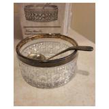 William Adams - No. 9394 English Lead Crystal Sauce Set with Ladle - No lids