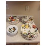Portsmouth Pottery Goddess of Fruit Dinner Plates & Bowls - Made in England