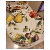 Portsmouth Pottery Goddess of Fruit Dinner Plates & Bowls - Made in England