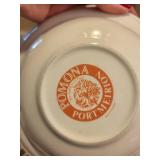 Portsmouth Pottery Goddess of Fruit Dinner Plates & Bowls - Made in England