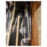 Ornate Floral Stainless Steel Flatware Set in Drawer Organizer