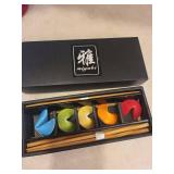 Miyabi Boxed Kitchen Accessory Set - Chopsticks & Decorative Coasters