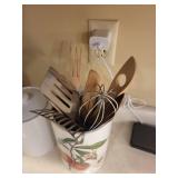 White Ceramic Canister Set with Lids - 2-Piece Kitchen Storage