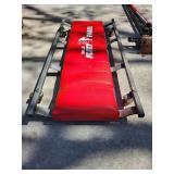 Fleet Farm Mechanics Creeper - Red Padded Rolling Seat with Steel Frame