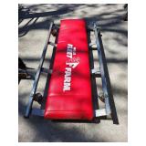 Fleet Farm Mechanics Creeper - Red Padded Rolling Seat with Steel Frame