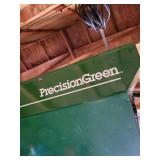 PrecisionGreen Seed Spreader - Green Frame with Dual Orange Wheels